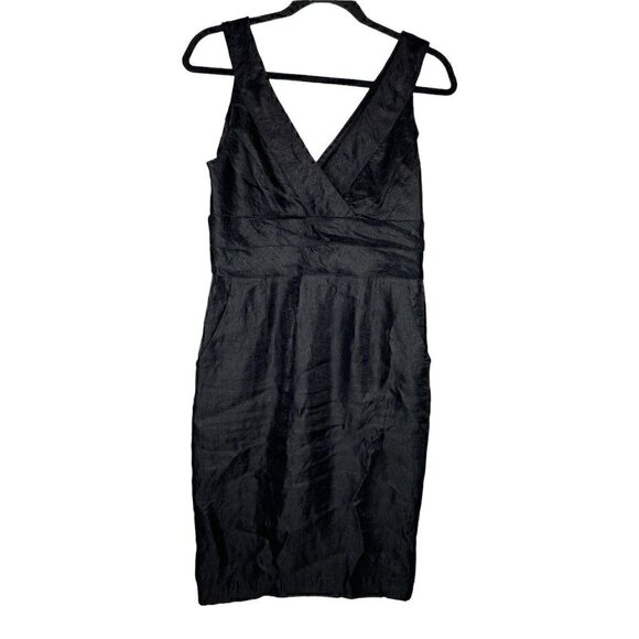 Adrianna Papell Occasions Dress Size 8 Women's Sleeveless Black Formal Pockets - Picture 1 of 6